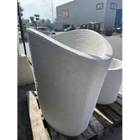 Betonnen plantenbak  op maat 3D geprint