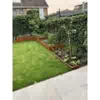 Cortenstaal keerwand recht 30 cm hoog verschillende lengtes
