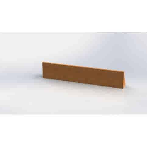 Cortenstaal keerwand recht 30 cm hoog verschillende lengtes