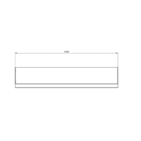 Cortenstaal keerwand recht 30 cm hoog verschillende lengtes