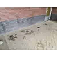 Betonpoer 16x16 en 32 cm hoog grijs incl. motorslot