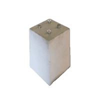 Betonpoer 15x15 en 35 cm hoog grijs M10