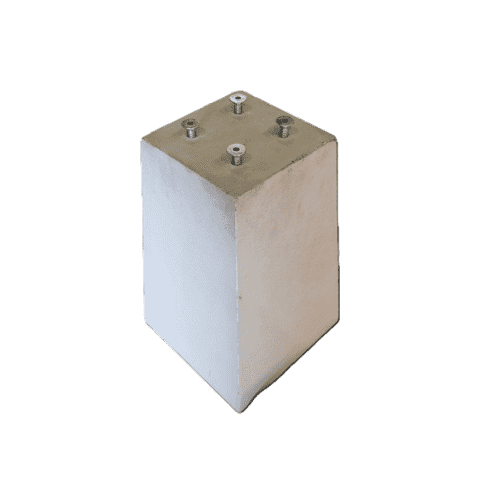 Betonpoer 15x15 en 35 cm hoog grijs M10