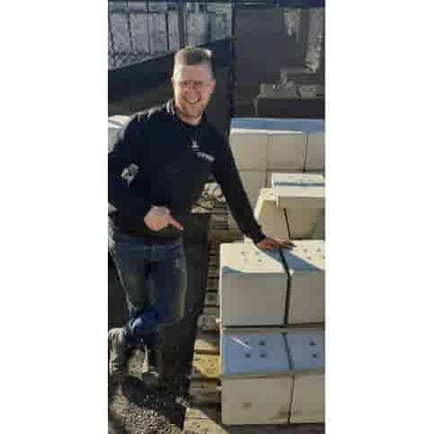 Betonpoer 30x30 en 30 cm hoog grijs M10