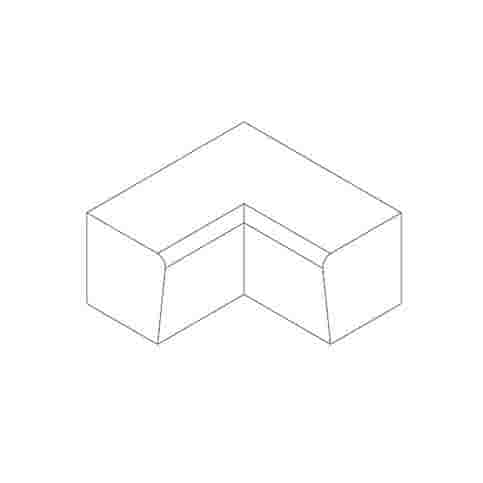 Betonnen Parkband binnenbocht 100x100 cm