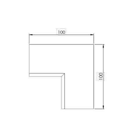 Betonnen Parkband binnenbocht 100x100 cm