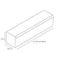 Betonnen Parkband recht - op lengte te bestellen