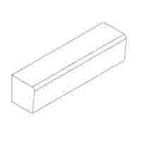 Betonnen Parkband recht - op lengte te bestellen