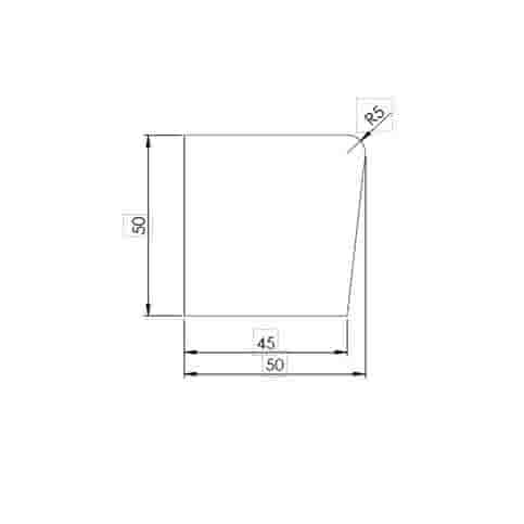 Betonnen Parkband binnenbocht 100x100 cm