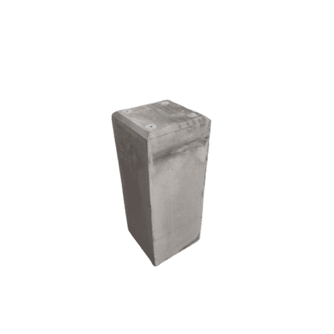 Betonpoer 25x25 en 60 cm hoog antraciet M10