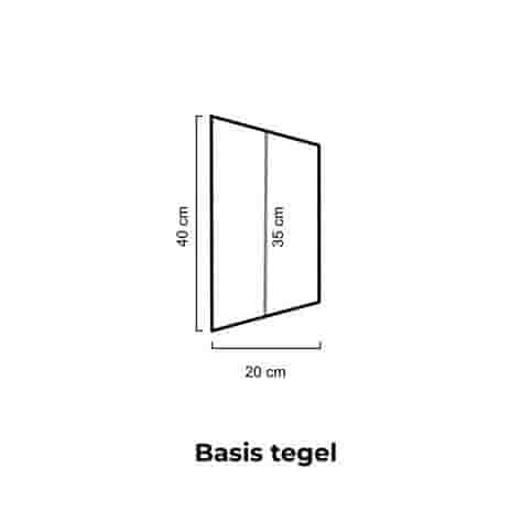 Regentegels basis