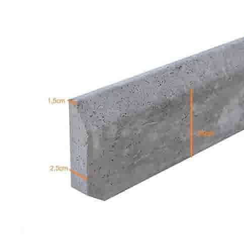 Boordsteen 2,5x30x100 grijs