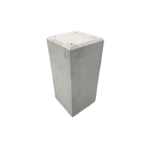 Betonpoer 23x23 en 50 cm hoog grijs M10