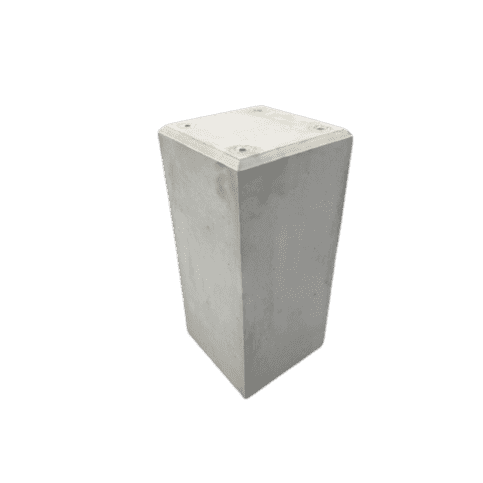 Betonpoer 23x23 en 50 cm hoog grijs M10