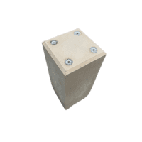 Betonpoer 23x23 en 50 cm hoog grijs M10