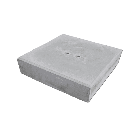 Funderingsblokken 80x80x15 cm hoog 2x M16