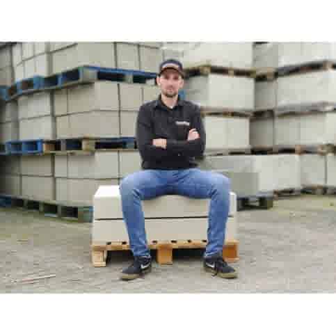 Funderingsblokken 80x80x15 cm hoog 2x M16