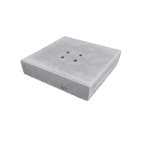 Funderingsblokken 100x100x15 cm hoog 4x M16