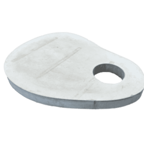 Organische tegel antraciet 80x100 cm