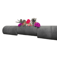 C element beton Ø 50x40 antraciet