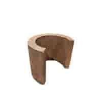 C element beton Ø 50x40 roestbruin