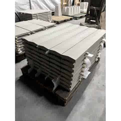 Muurafdekker 2-zijdig 15x100x3/4 cm grijs