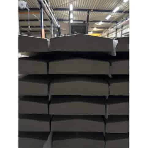 Muurafdekker 2-zijdig 15x100x3/4 cm grijs