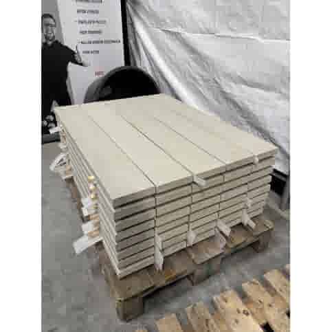 Muurafdekker vlak 15x100x3 cm grijs