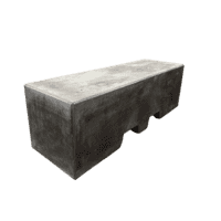 Afzetblok antraciet beton met lepelgaten 156x50x50 cm