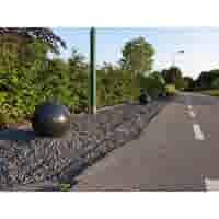 Betonnen bol zwart gecoat 50 cm