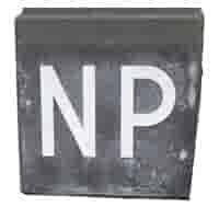 Stoeptegel NP (Niet Parkeren) Antraciet