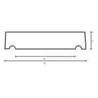 Muurafdekkers beton vlak antraciet 17x100