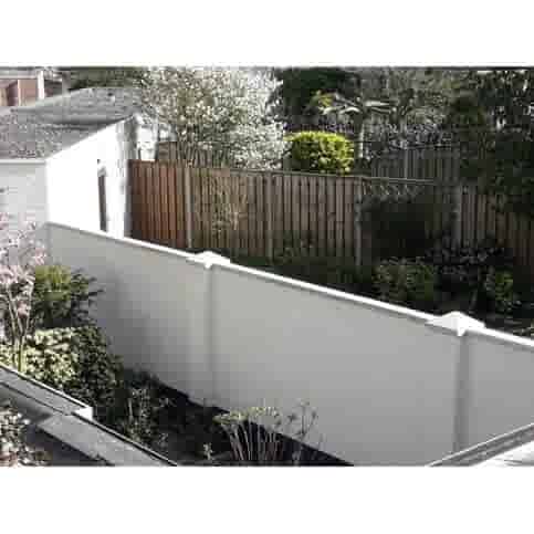 Muurafdekkers beton vlak grijs 15x100