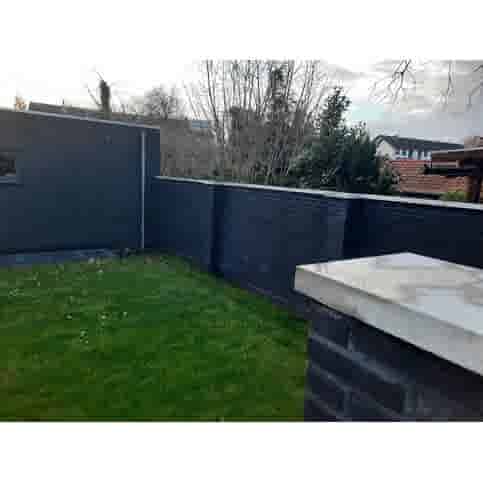 Muurafdekkers beton vlak grijs 15x100