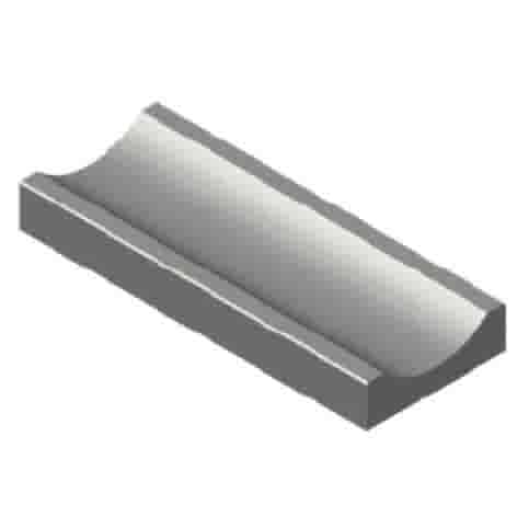 Molgoot grijs 48x100 cm