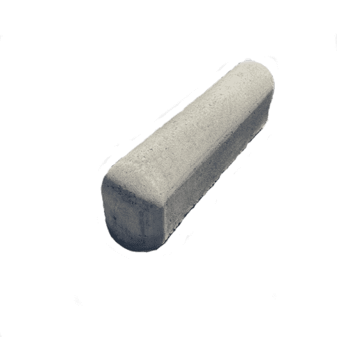 Stootband 20x25x90 cm 1 kant rond en 1 kant recht