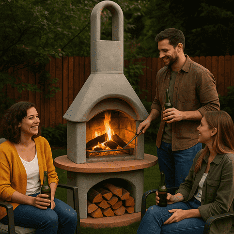 Carmen Betonnen BBQ Tuinhaard