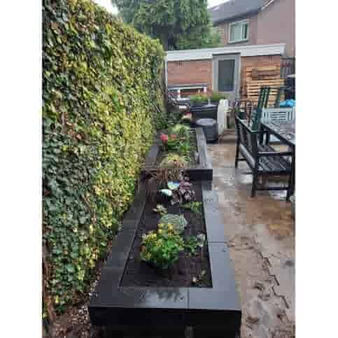Stapelblok hoekstuk 15x15x60 cm antraciet strak