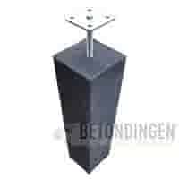 Betonpoer 20x20 en 60 cm hoog antraciet Betonpoer 20x20 en 60 cm hoog antraciet