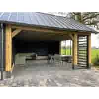 Betonpoer 20x20 en 60 cm hoog antraciet Betonpoer 20x20 en 60 cm hoog antraciet