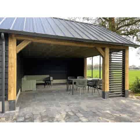 Betonpoer 20x20 en 60 cm hoog antraciet