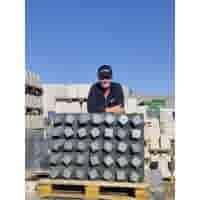 Betonpoer 15x15 en 60 cm hoog antraciet Betonpoer 15x15 en 60 cm hoog antraciet