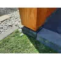 Betonpoer 15x15 en 60 cm hoog antraciet Betonpoer 15x15 en 60 cm hoog antraciet