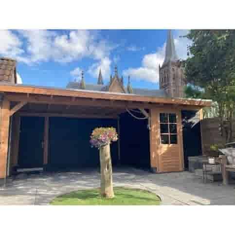 Betonpoer 15x15 en 60 cm hoog antraciet