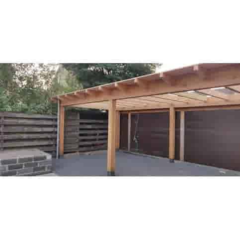 Betonpoer 15x15 en 60 cm hoog antraciet
