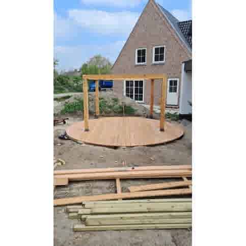 Betonpoer 15x15 en 60 cm hoog antraciet
