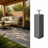 Betonpoer 15x15 en 60 cm hoog antraciet