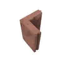 Opsluitband hoekstuk 7x40x25/25 cm roestbruin