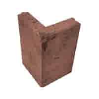 Opsluitband hoekstuk 7x40x25/25 cm roestbruin