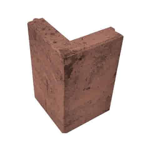 Opsluitband hoekstuk 7x40x25/25 cm roestbruin